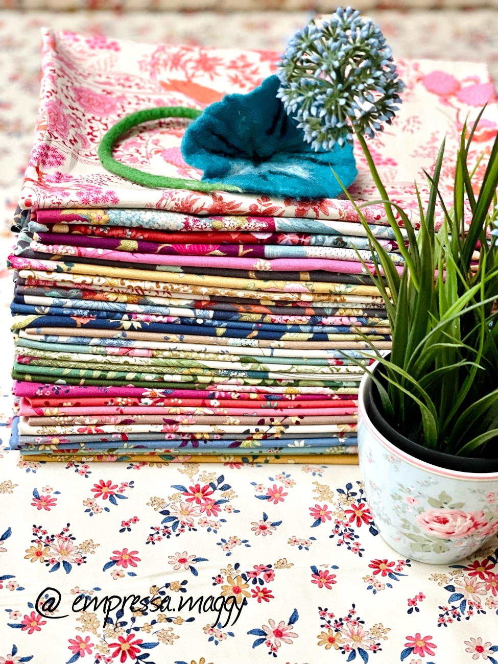 Tilda Patchwork Stoff Baumwolle - Daisyfield Ginger